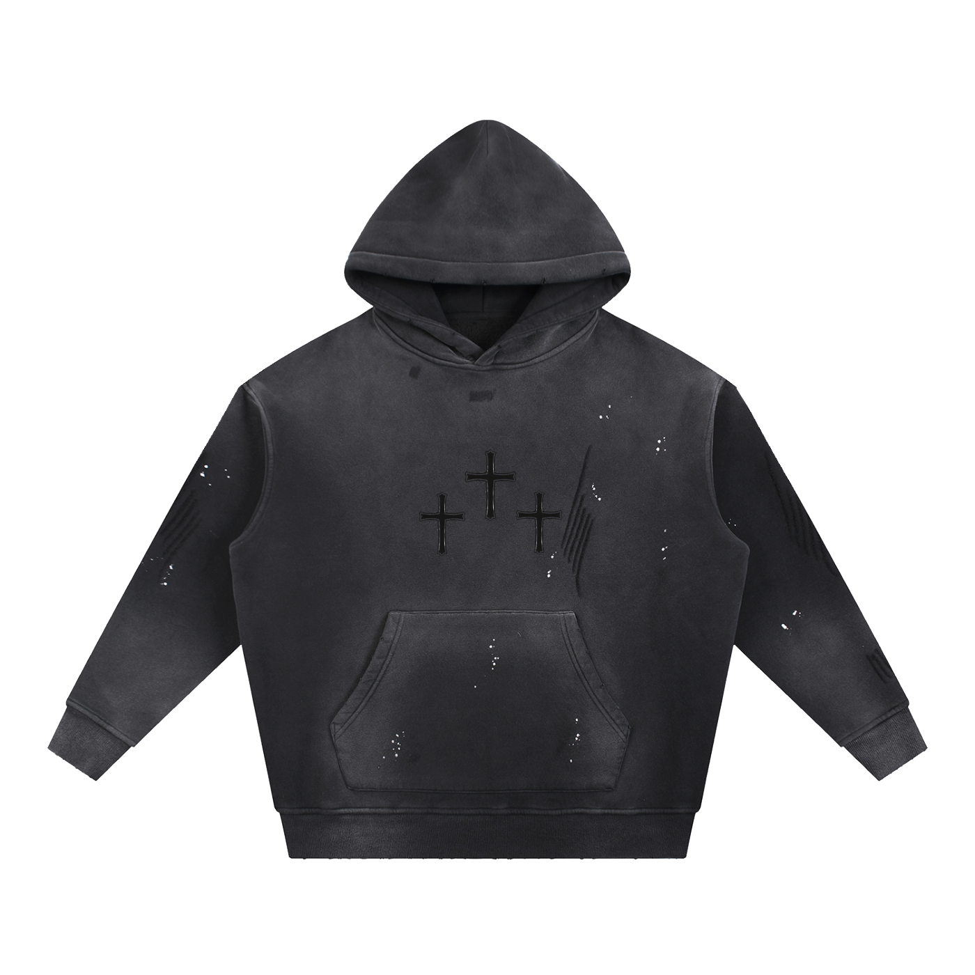 Vintage Washed Frayed Hoodie Worldwide Edition